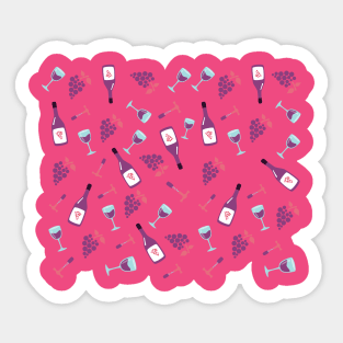 Wine pattern Sticker